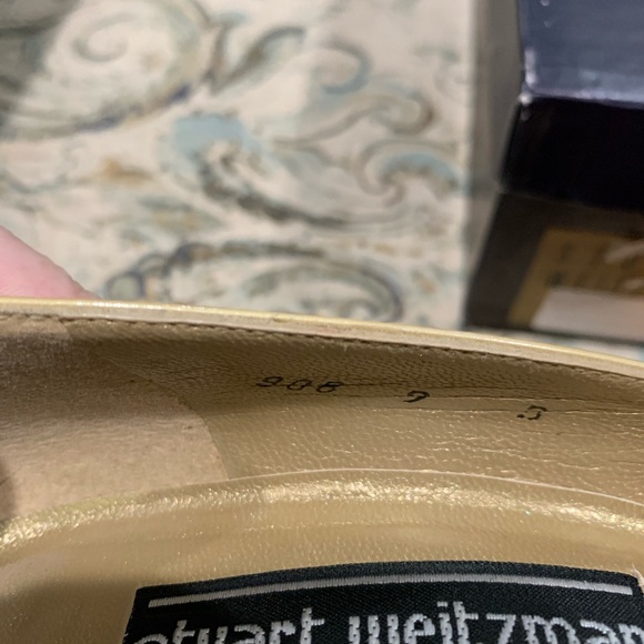 Vtg Stuart Weitzman Bisque Patent Stilettos Sz 9M - Picture 7 of 8